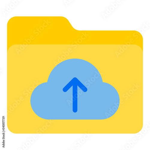Folder flat style icon