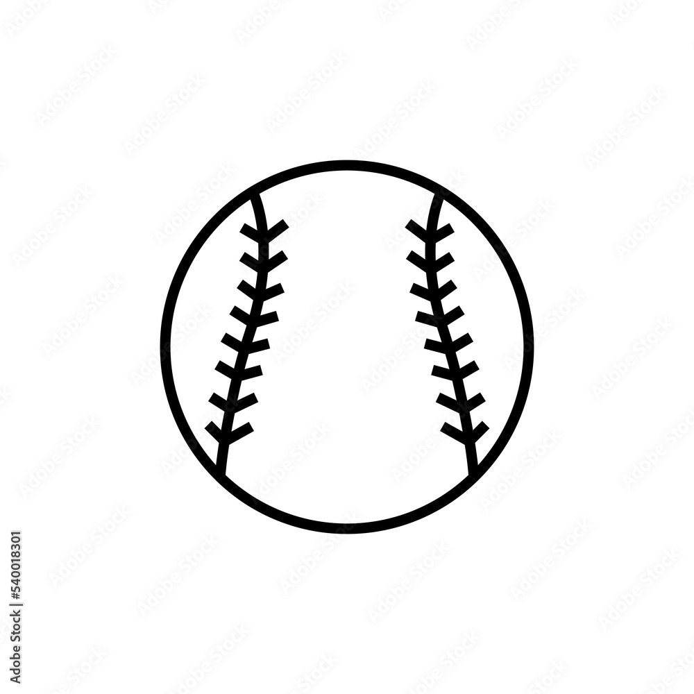 baseball icon design vector template baseball icon design vector template