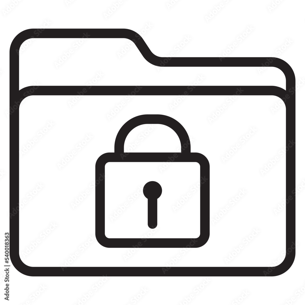 Folder outline style icon Folder outline style icon