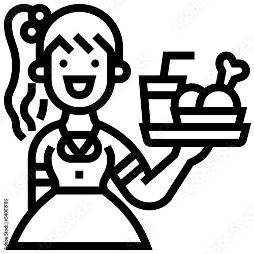 Waitress icon