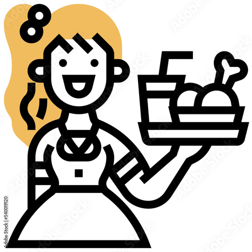 Waitress icon