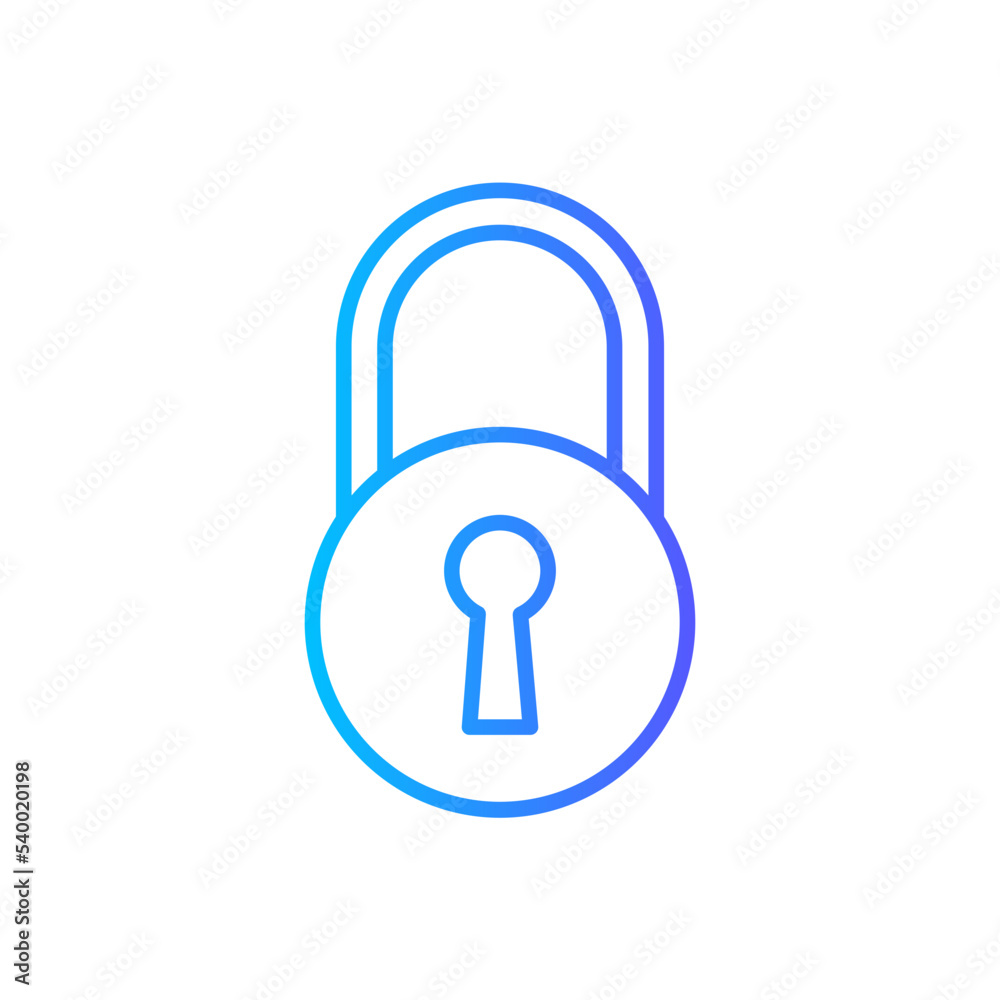 padlock gradient icon