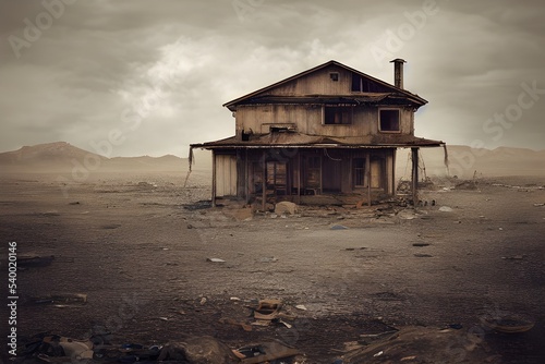 Abandoned town. Dystopia. Urban blight. Zombie apocalypse. Fallout. 