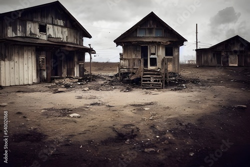 Photography Abandoned town