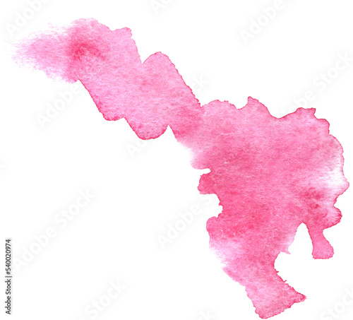 Pink Watercolor Hand-Painted Stain