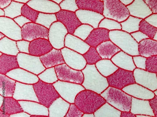 White and pink fabric carpet pattern background
