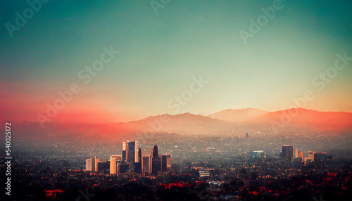 Los Angeles morning sunshine beautiful artwork