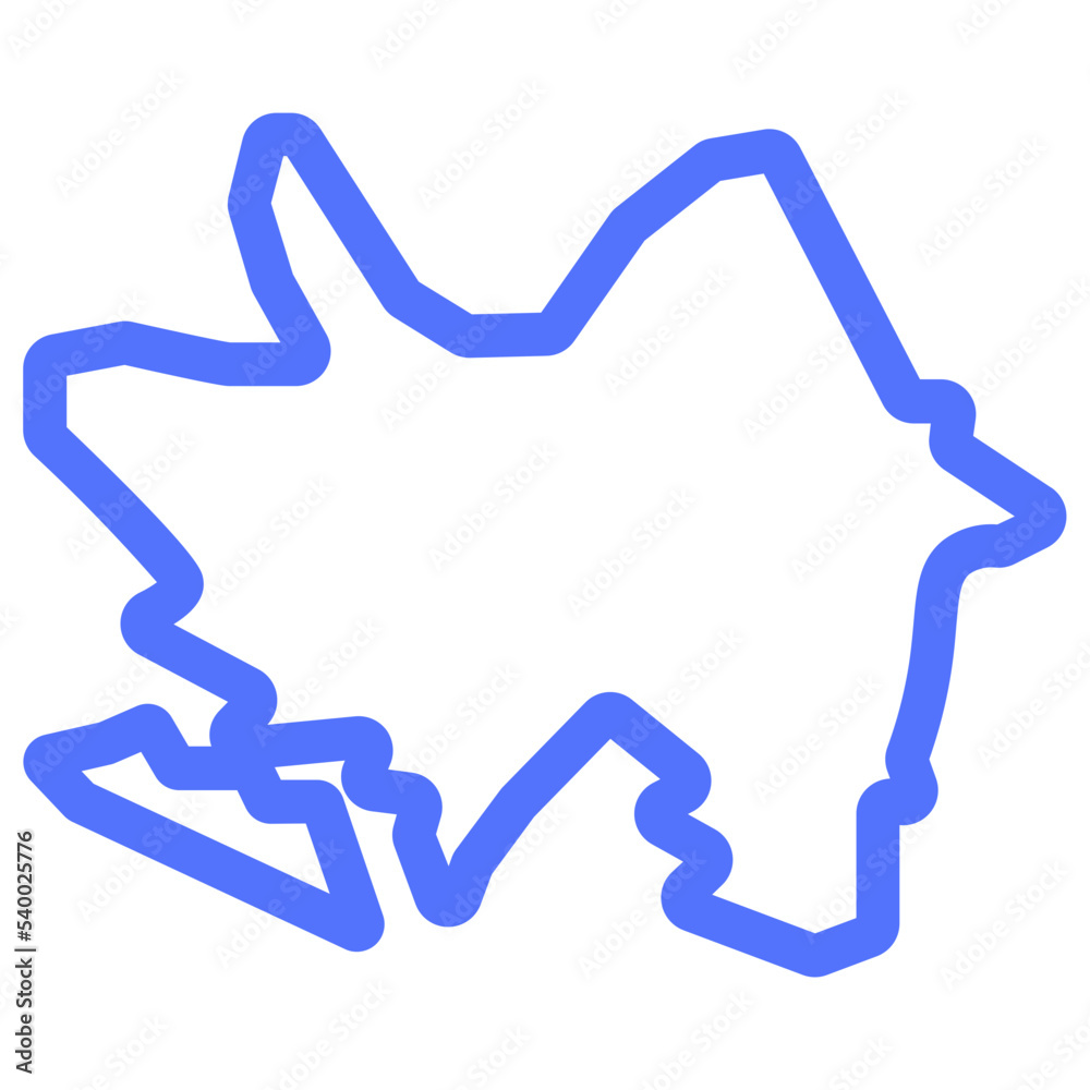 country azerbaijan map azerbijan line icon country azerbaijan map azerbijan line icon