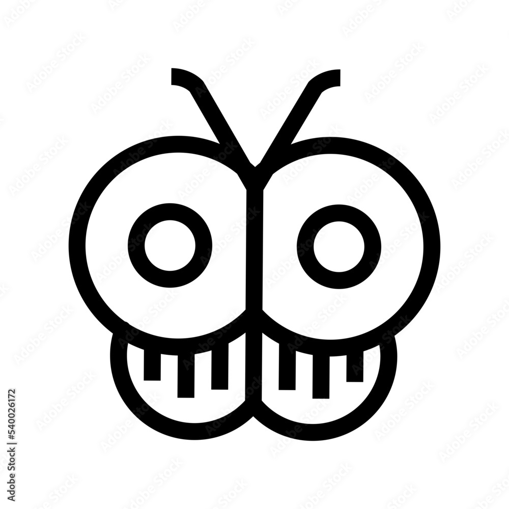 Obraz premium Butterfly Vector Icon