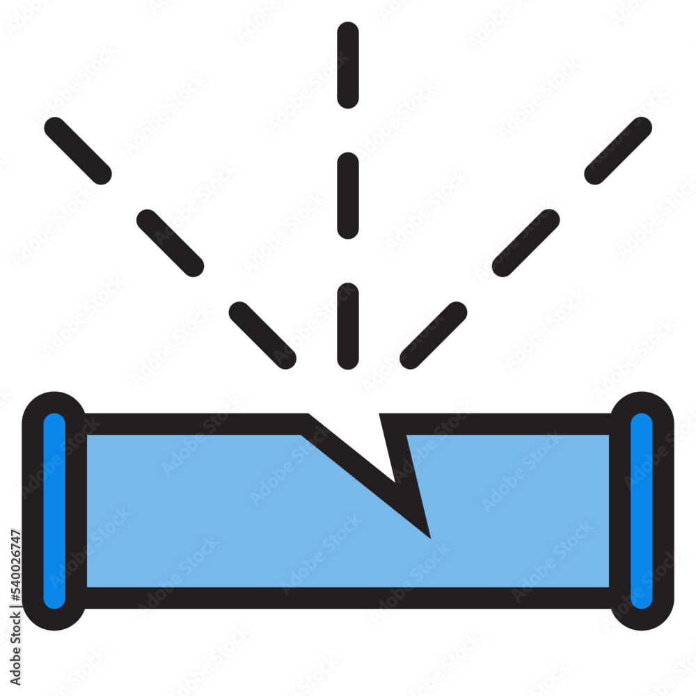 Leak color line style icon Leak color line style icon