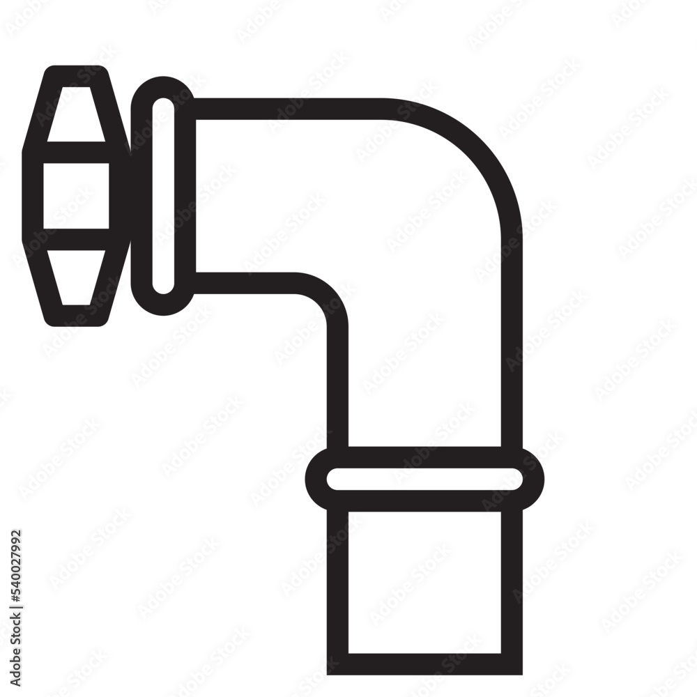 Pipe outline style icon Pipe outline style icon