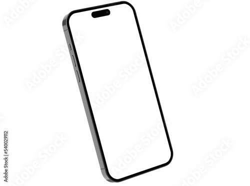  smart phone  for make mockup premium png with high resolution left side view