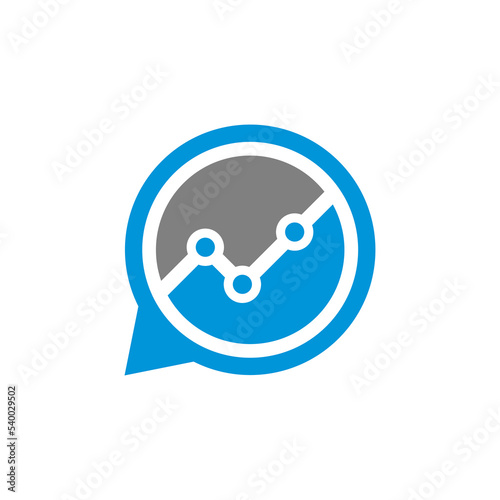 Chart Logo can be use for icon, sign, logo and etc