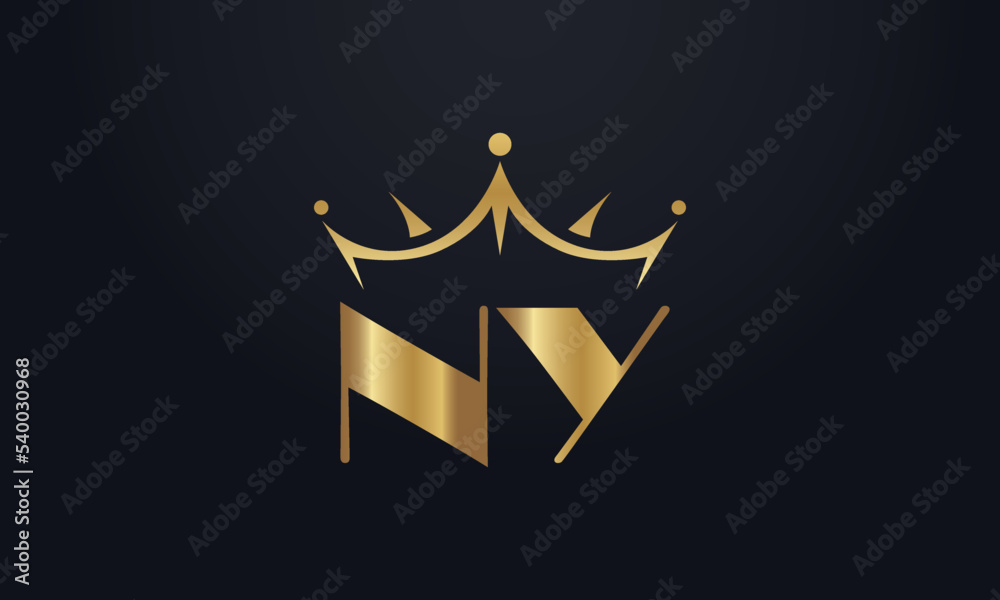 King crown logo design vector and extra bold queen symbol King crown logo design vector and extra bold queen symbol