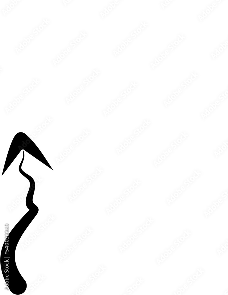 Obraz premium Hand drawn arrows abstract black