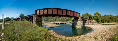 Moon Bridge Trestle over Frog Bayou of the Arkansas Missouri Railroad, Arkansas
