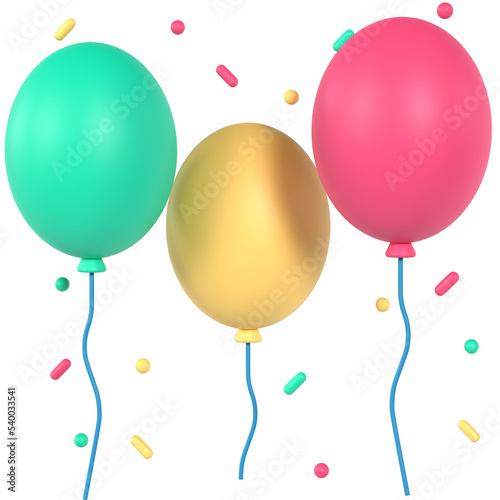 Balloons 3D icon