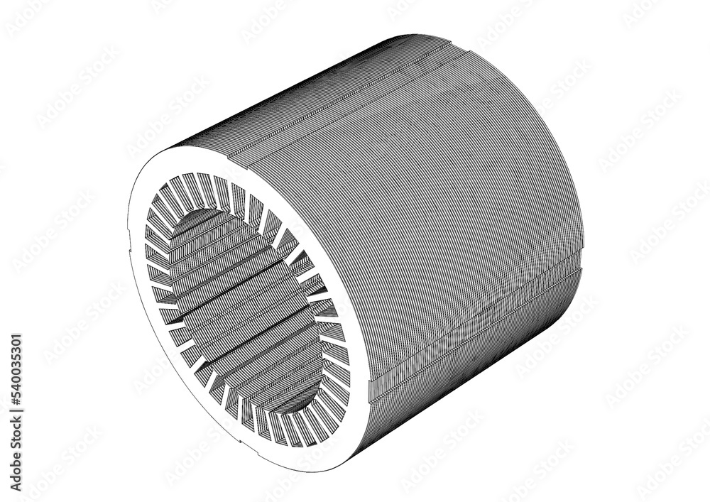 Stator lamination for electric motor Stock Illustration Adobe Stock
