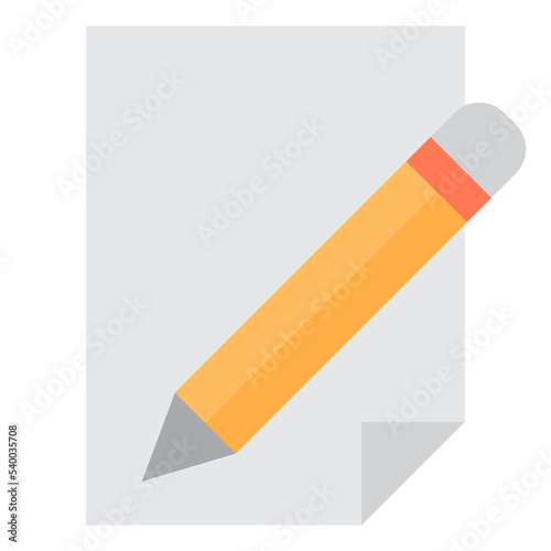 Pencil flat style icon Free Download Pencil flat style icon - GFXLoad