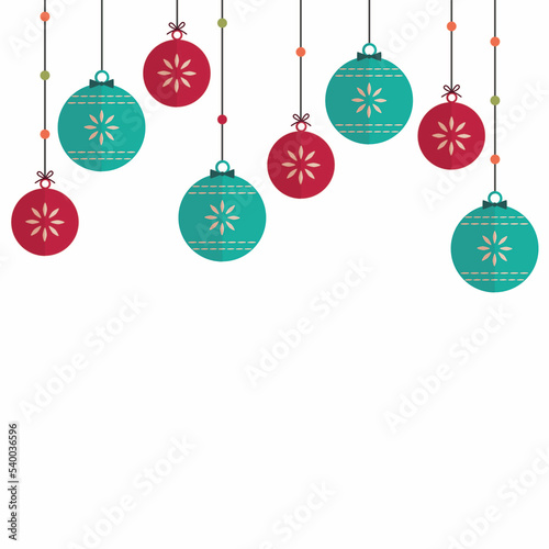 postal Bolas de Navidad