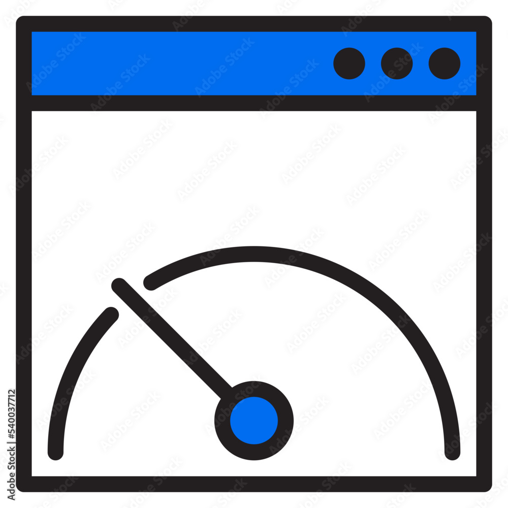 Page speed color line style icon Page speed color line style icon