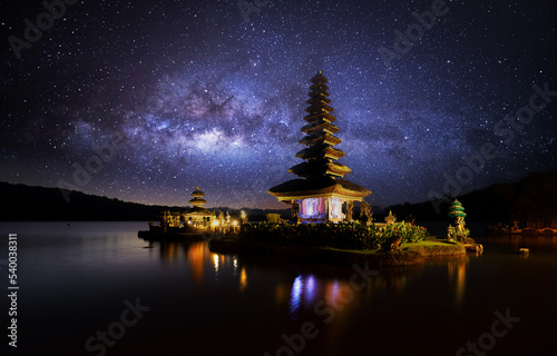 milky way with the temple, Bali © jay