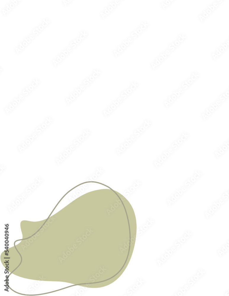 Fototapeta premium Liquid and fluid shape Green color