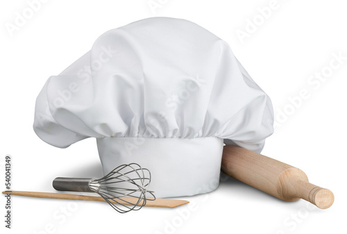 Chef Hat with Cooking Utensils photo