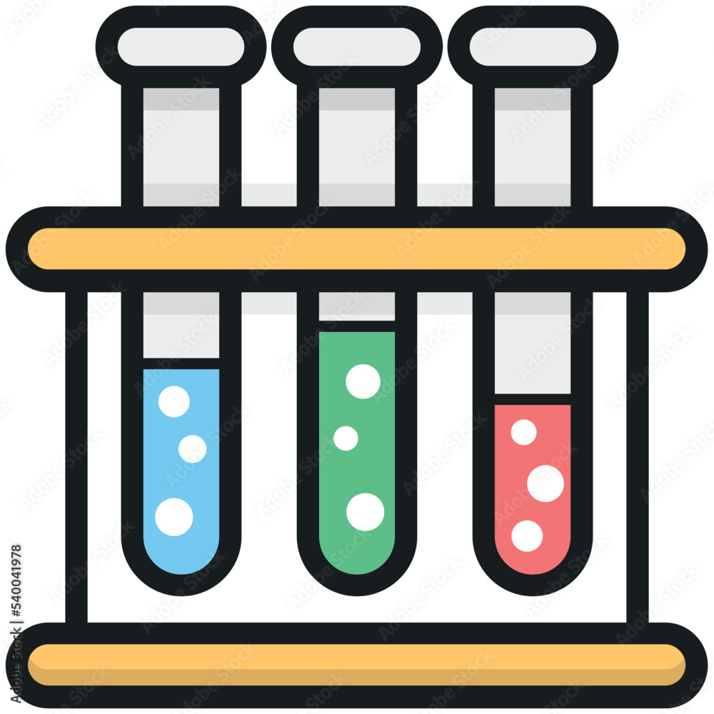Test Tube Vector Icon Test Tube Vector Icon