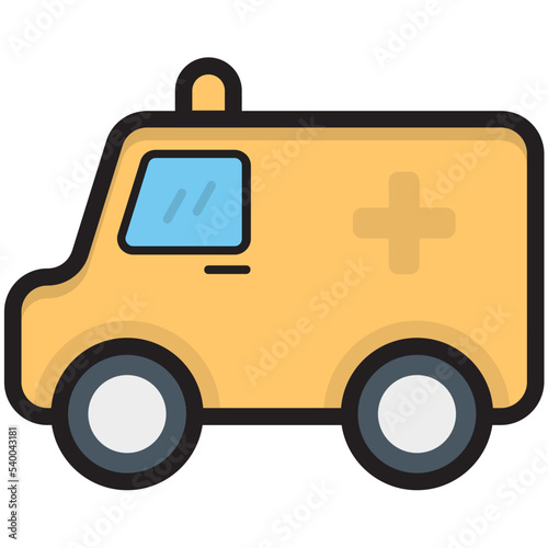 Ambulance Vector Icon