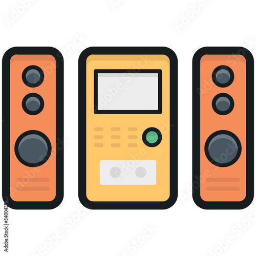 Music System Vector Icon