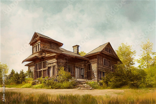 Old wooden house