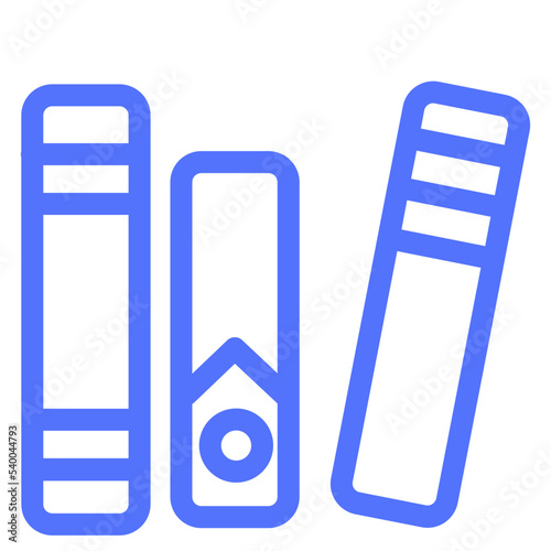 books textbooks library study knowledge line icon