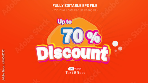 up to 70% discount vector text effect text style