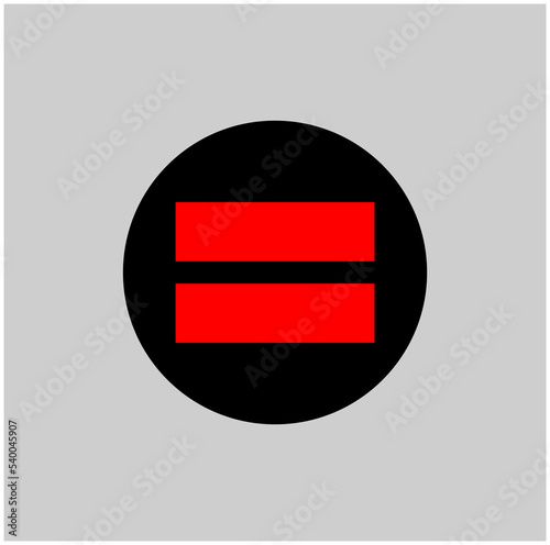 Free Download 'Is equal to' vector symbol. equal vector red sign. - GFXLoad