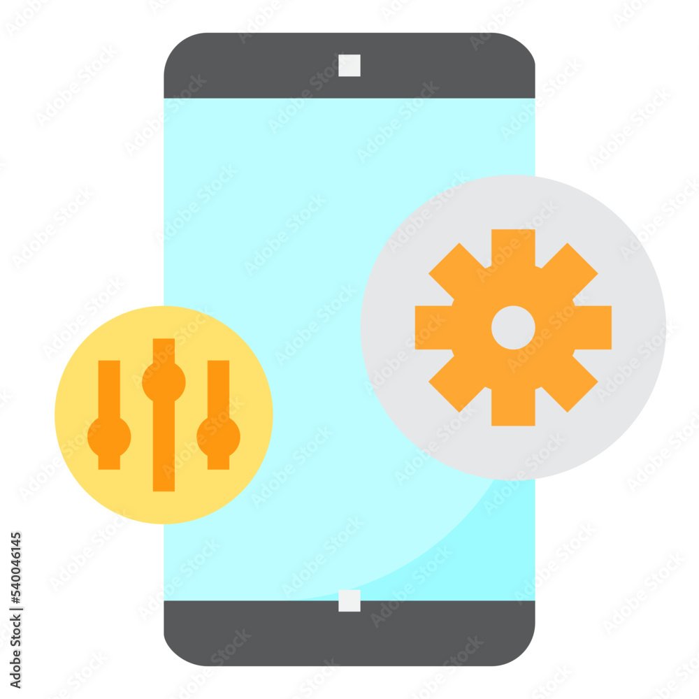 Smartphone flat style icon Smartphone flat style icon