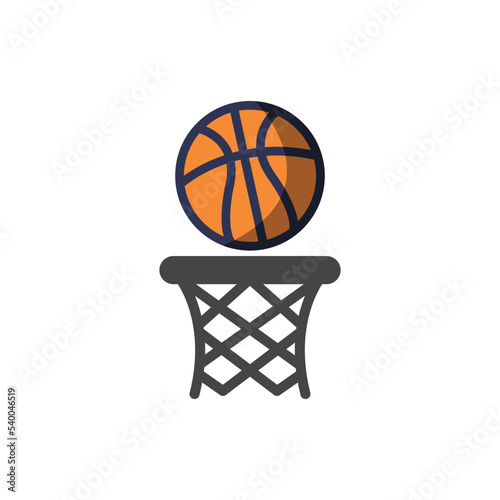 basketball net icon design vector template
