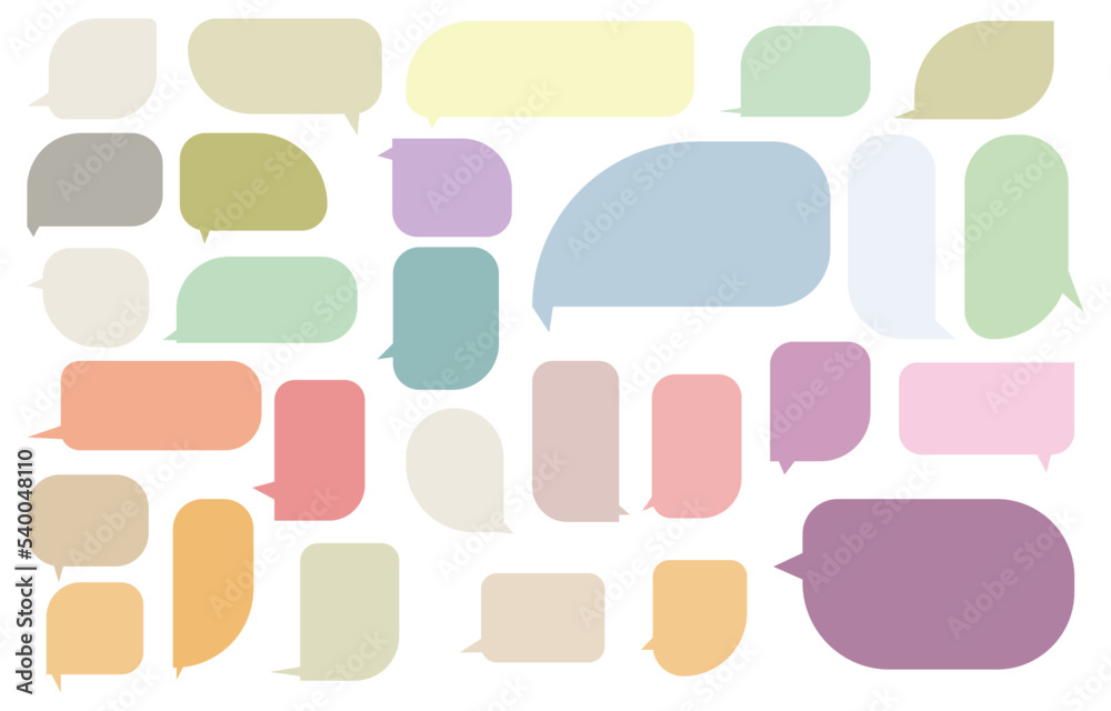 Set speech bubbles on white background. chat box or chat vector square and doodle message or communication icon Cloud speaking for comics and minimal message dialog Set speech bubbles on white background. chat box or chat vector square and doodle message or communication icon Cloud speaking for comics and minimal message dialog