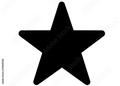 star isolated on white
