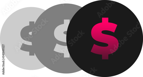 Coins icon - money - bank - money transfer - payment