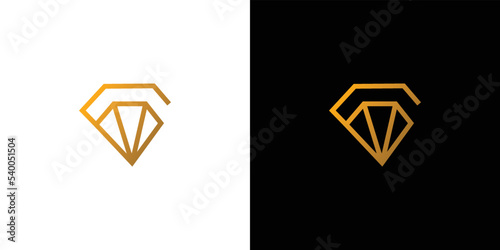 Modern and unique letter G initial diamond logo design