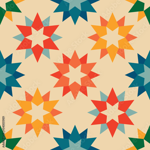 Vintage retro pattern with snowflakes. Christmas background with snowflakes