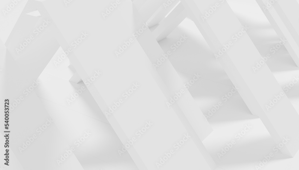 3d-rendering on an abstract industrial architecture background with a white room 3d-rendering on an abstract industrial architecture background with a white room