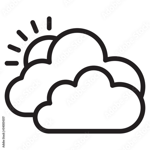 Cloud outline style icon