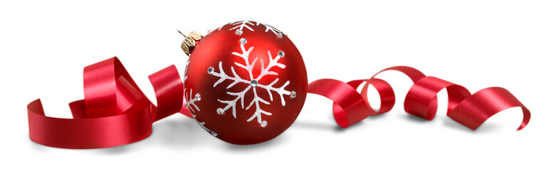 Christmas decorations isolated  on white background