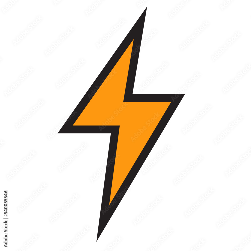 Bolt color line style icon Bolt color line style icon