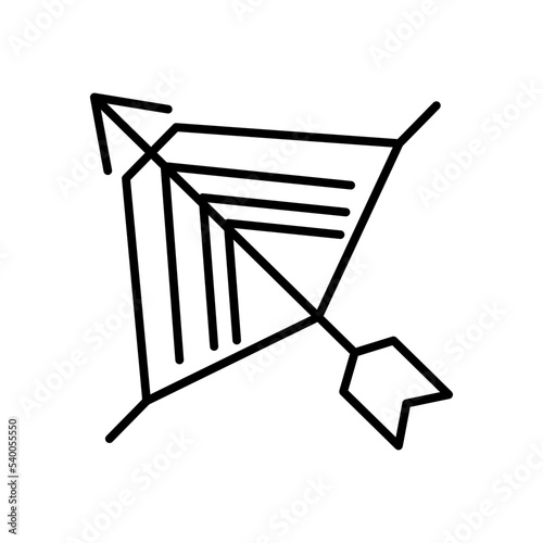 archery line icon