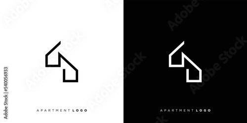 Modern and professional apartment logo