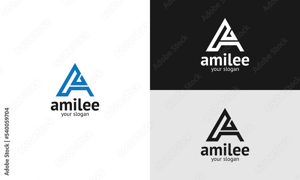 Amilee A letter Logo Amilee A letter Logo