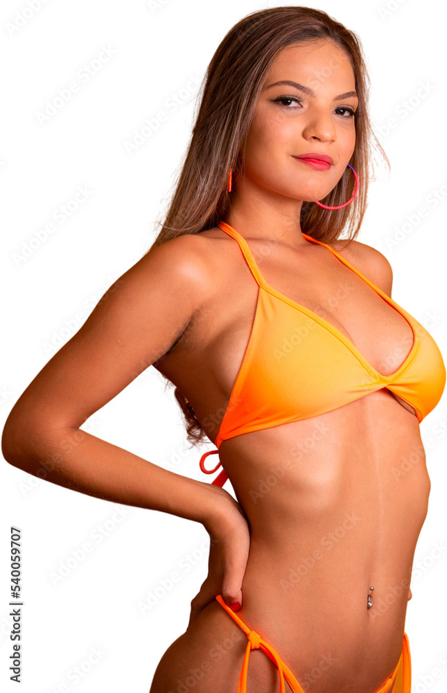 woman in bikini PNG - obrazy, fototapety, plakaty 